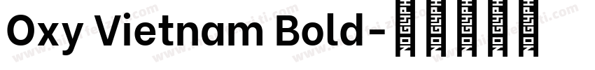 Oxy Vietnam Bold字体转换